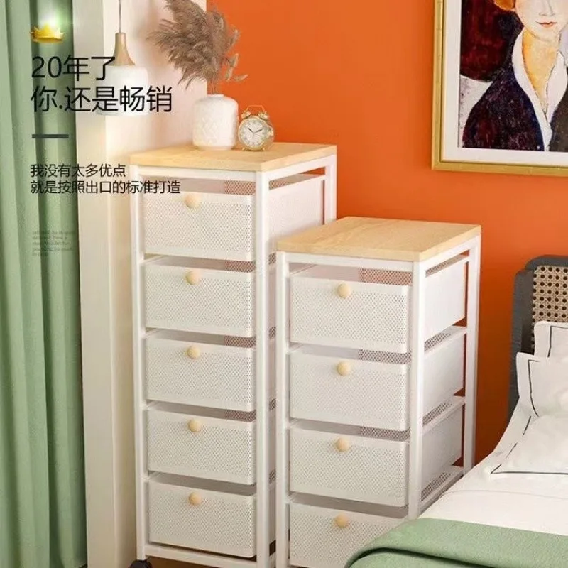 Room Vegetable Storage Shelf Drawer Pull Multifunctional Microwave Oven Floor Crack Locker Multi-layer