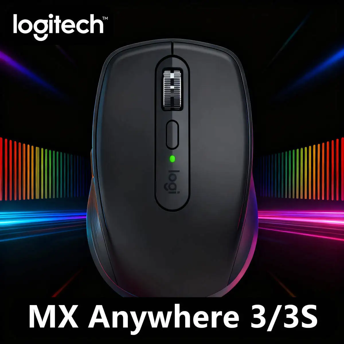 

Logitech MX Anywhere 3S Ergonomic Wireless Mouse, MagSpeed Wheel, 8000 DPI, Logitech Flow, USB-C Fast Charge, Mac/PC