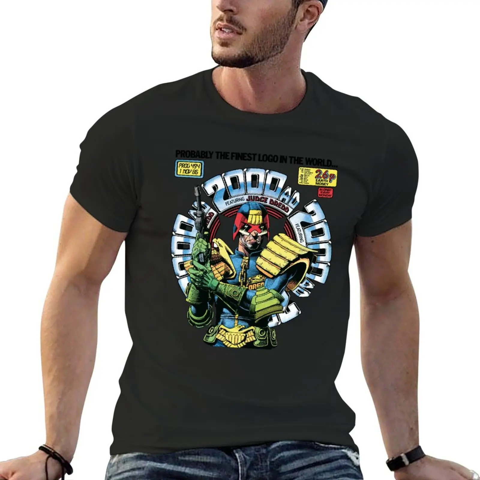 Judge Dredd1 T-Shirt summer top blanks heavyweight t shirts for men