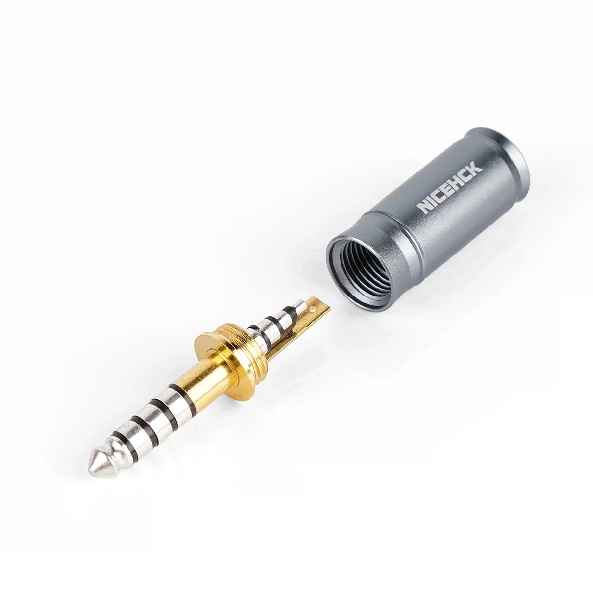 NICEHCK 5N เงิน 4.4mm Balanced ปลั๊กทองเหลืองชุบทอง GND สําหรับ DIY HiFi สายหูฟังอัพเกรดอุปกรณ์เสริม