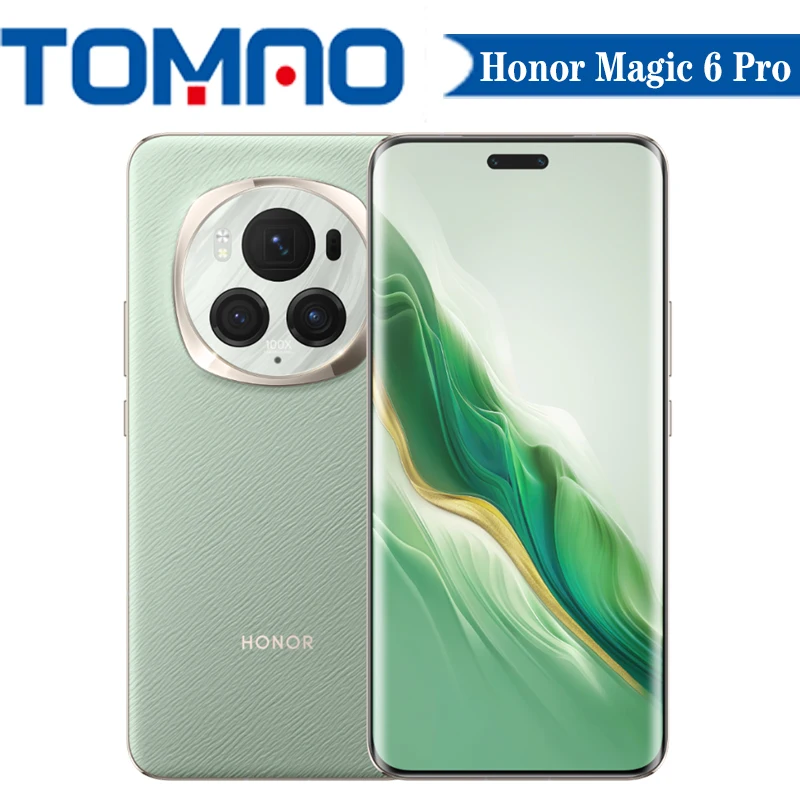 Honor Magic 6 Pro 5G 휴대폰, 5600mAh 배터리, 80W 6.80 인치 OLED, 120Hz, 50MP, 후면 3 개 카메라, 구글 플레이 NFC, 정품 신제품