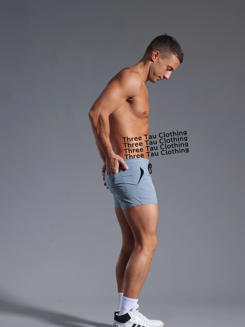 2025 летние шорты, мужские быстросохнущие тренировочные корректирующие брюки, спортивные штаны с эластичным поясом и карманами для отдыха, пляжные дышащие спортивные шорты