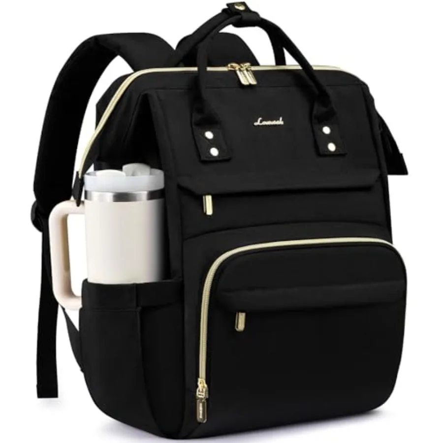 

Laptop Backpack for Women with Giant Tumbler Holder Pocket17 inch Waterproof Travel Backpack Purse Computer Laptop Bag Professi