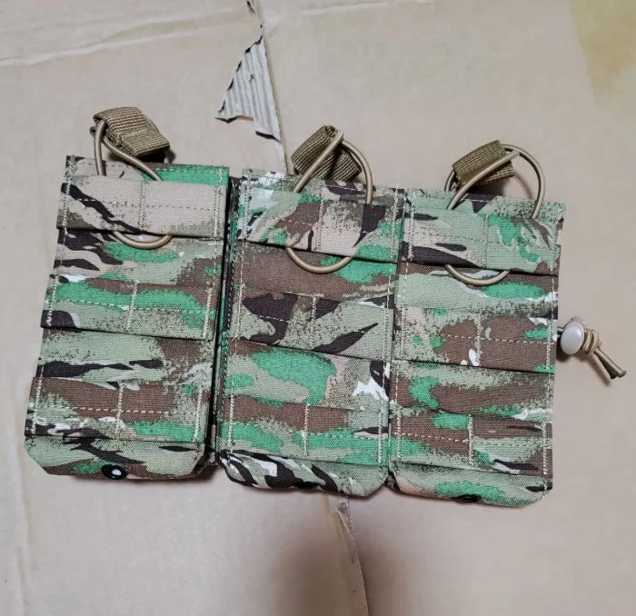 US All-terrain Tiger Tabby Camouflage 3 Magazine Pouches Green