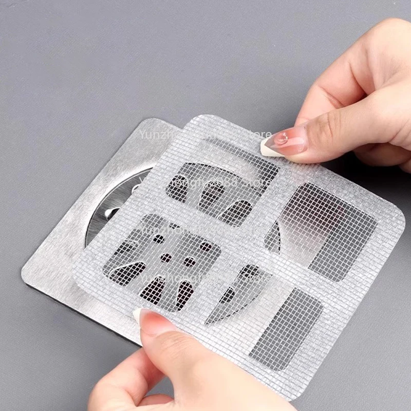 

Reusable Viscous Mesh Filter Prevents Hair From Clogging The Pipe Trap of The Sink, Shower, Bathtub, Floor Drain