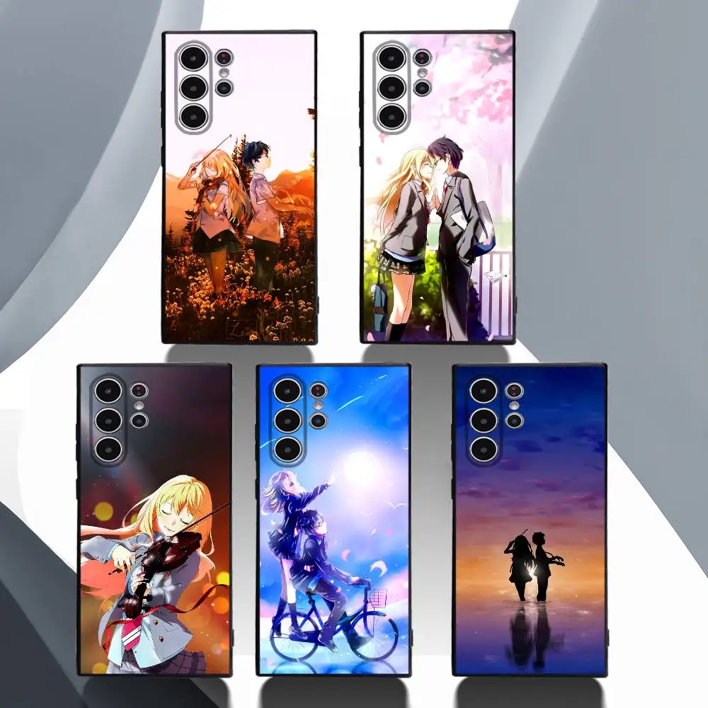 

Anime Y-Your L-Lie In April Phone Case For Samsung Galaxy S25 S24 S22 S23 Ultra S21 S20 Plus 5G Protective Silicone Funda