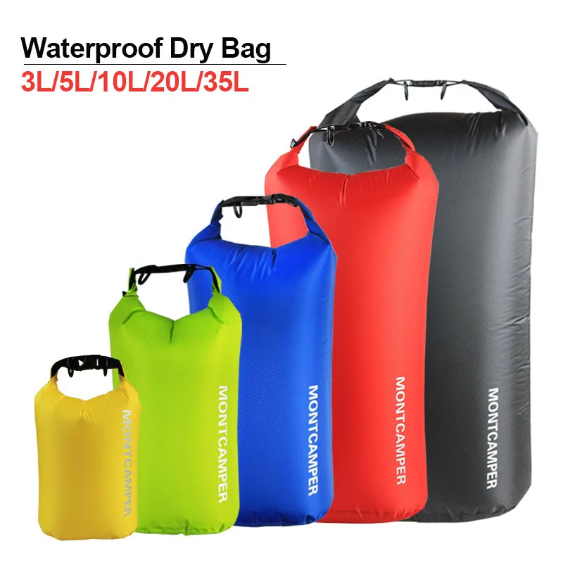 Bolsa seca impermeable ligera, saco de natación, Rafting, Kayak, río, Trekking, bolsa flotante de navegación, bolsa de secado rápido