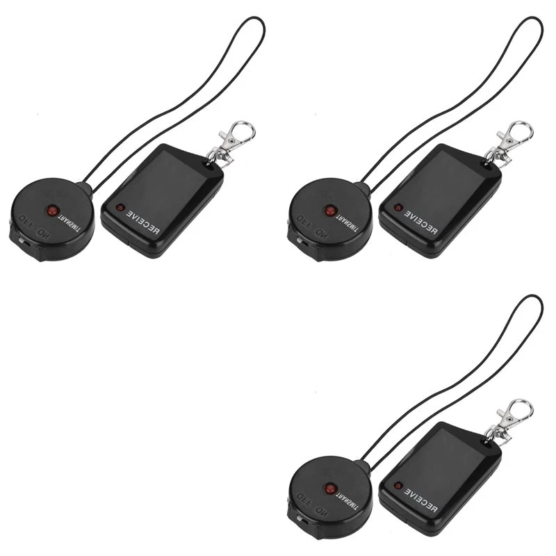 3X RF Wireless Anti Loss Device Security Protection Personal Guard Buzzer Light Anti Theft Alarm Home Automation Kits