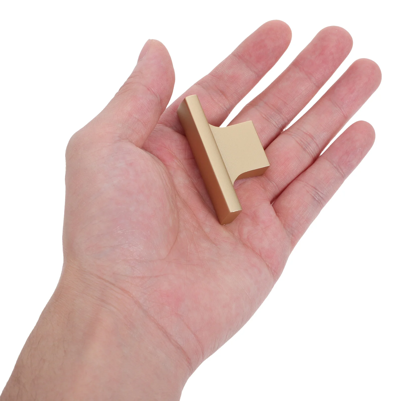 

2Pcs Aluminum Alloy Cabinet Handles Gold Metal Door Pulls Stylish Drawer Knobs for Kitchen Wardrobe Closet Furniture Decoration