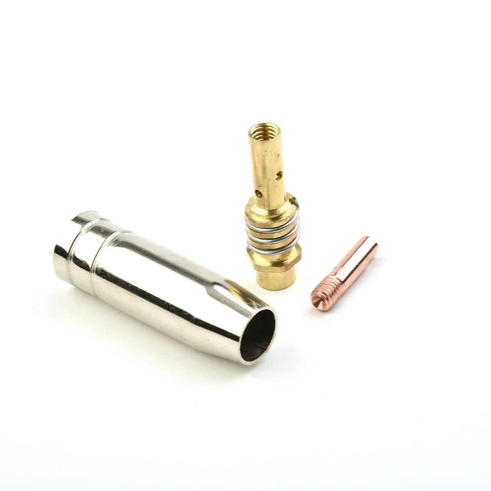 15AK Welding Accessories 3pcs Set Air Cooled Contact Tip Gas Nozzle Holder MIG Torch High quality Practical New