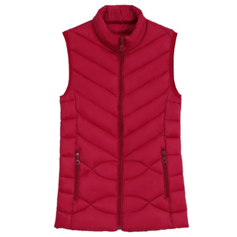 Women's down cotton vest short autumn and winter clothes new style Korean student outer wear vest vest waistcoat jacket