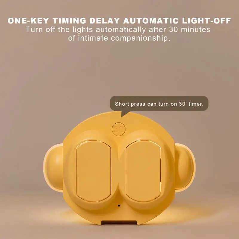 Night Light สําหรับเด็กการ์ตูน Nursery Night Light เดสก์ท็อปตกแต่งชาร์จน่ารักโคมไฟแปลกใหม่พร้อมตัวจับเวลาสําหรับ