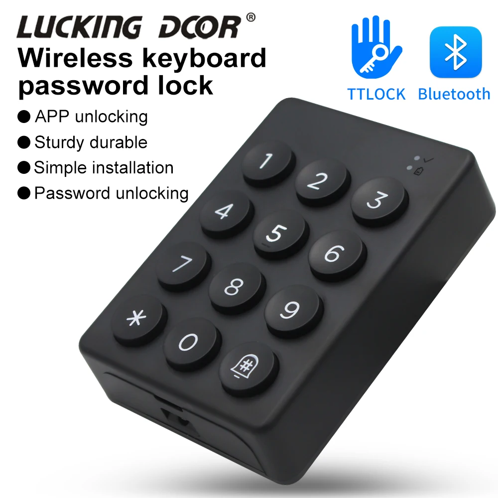 

TTLOCK App Wireless Digital Keypad Reader Door Opener Work With TTLOCK Bluetooth Smart Devices and Fingerprint Smart Door Locks