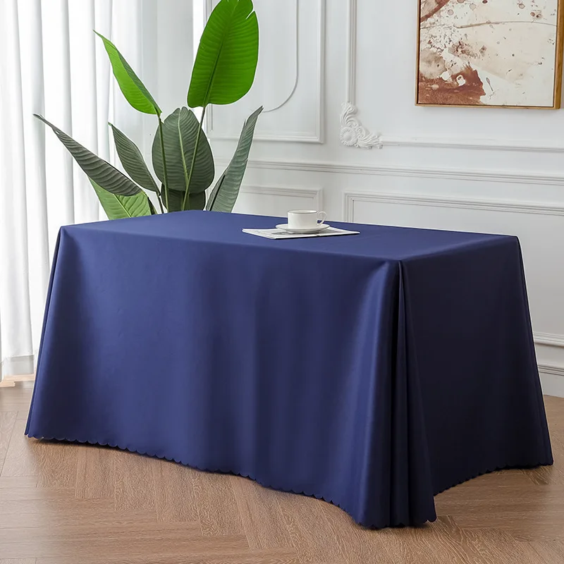 

2024 Hotel tablecloth rectangular polyester plain weave office event