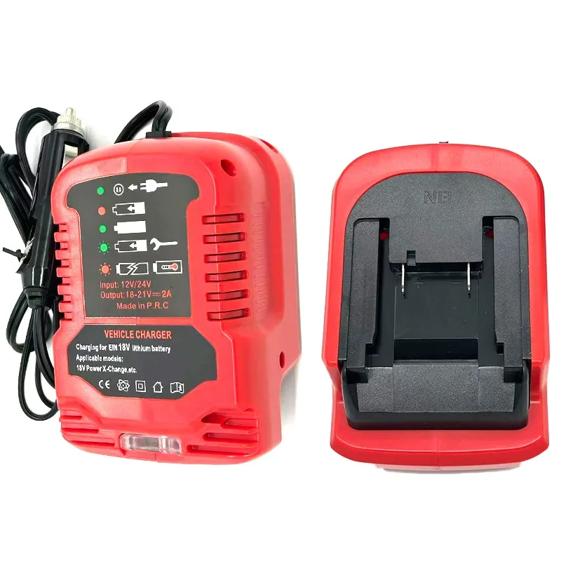 x-change-18v-pcx-リチウムイオンバッテリー用-12v-24v-バッテリー充電器-led-インジケーター付き-シガーライタープラグ付き-車載充電器