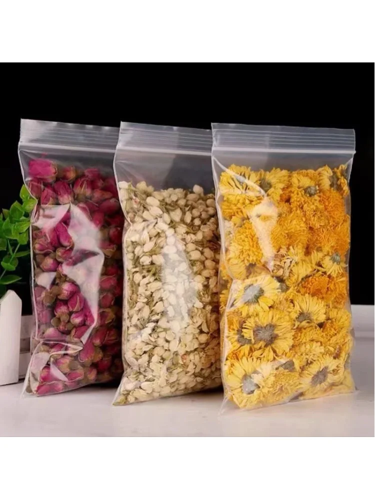 100 Stück/lot Kleine Zip-Lock-Plastiktüten Transparente Beutel Wiederverschließbare Vakuum-Aufbewahrungsbeutel Klare Beutel Ziplock-Lebensmittelaufbewahrungsbeutel