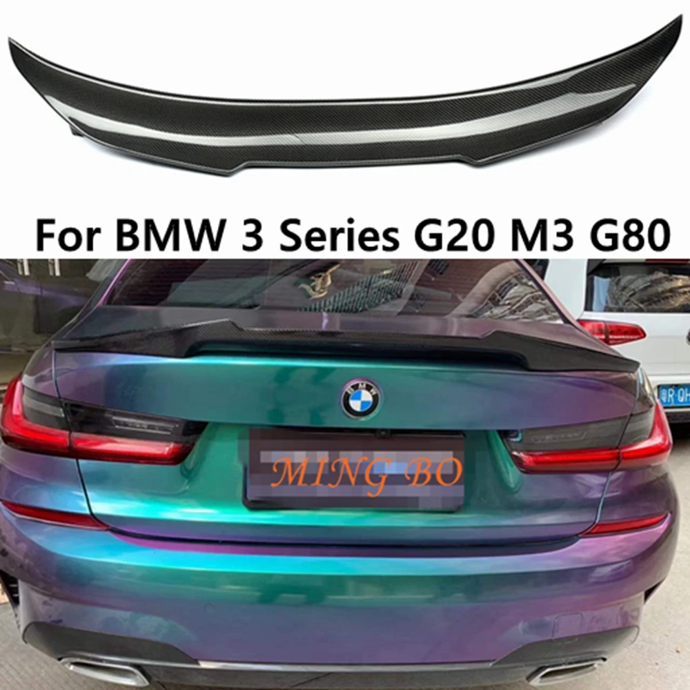 

For BMW 3 Series G20 G28&M3 G80 PSM Style Carbon fiber Rear Spoiler Trunk wing 2018-2023 FRP Forged carbon