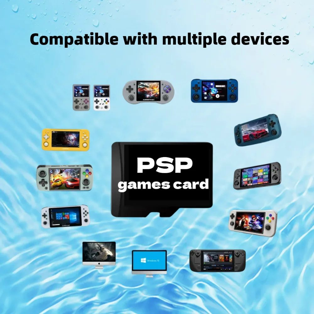 PSP Game TF Card For Anbernic RG405m Language USA Europe Japan France Germany Italy Korea Spain China 3200+ Memory Retro