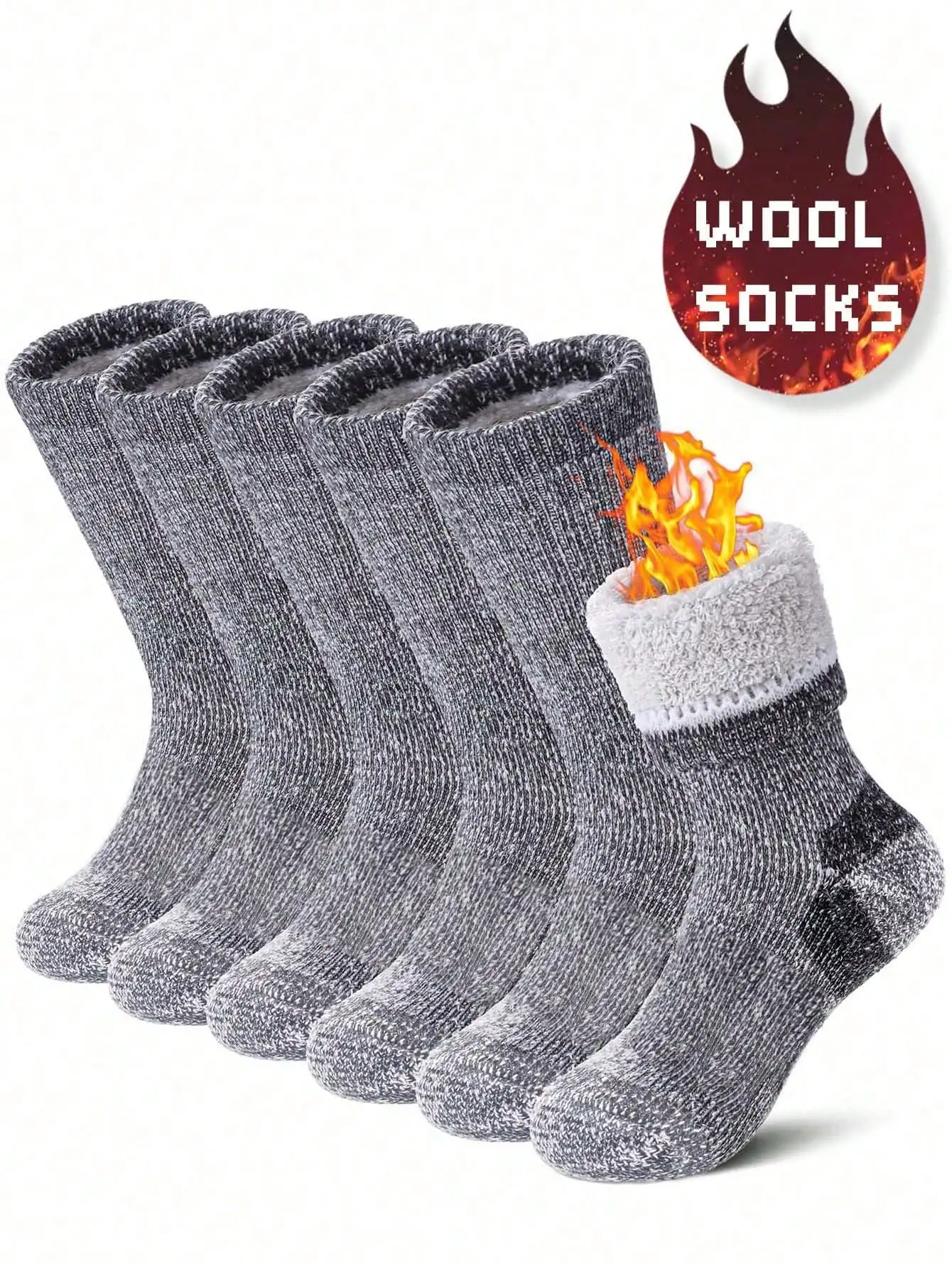 6 Pairs Ultra-Thick… - image