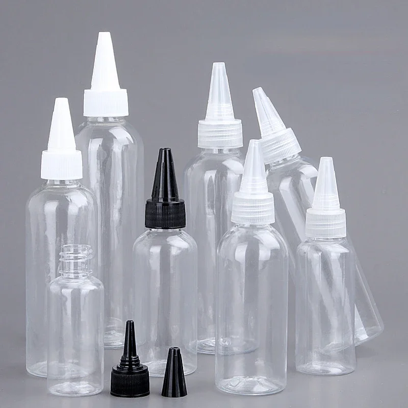 30 50 100 500ml Tip Transparent Plastic Bottle Emulsion Extrusion Bottling Spot PET Empty Bottles