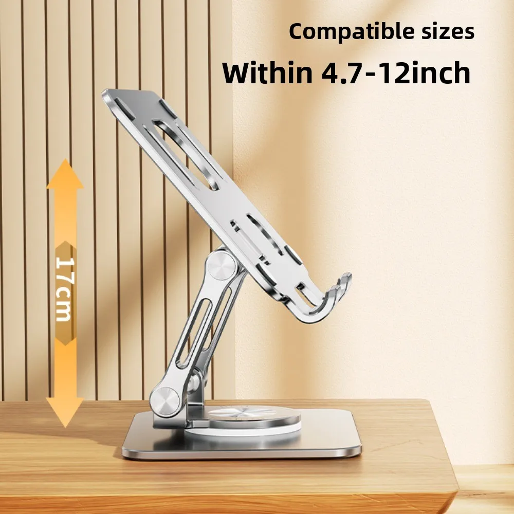 

360° Rotation Foldable Tablet Stand Heat Dissipation Adjustable Tablet Foldable Holder Multi Angle Anti Slip