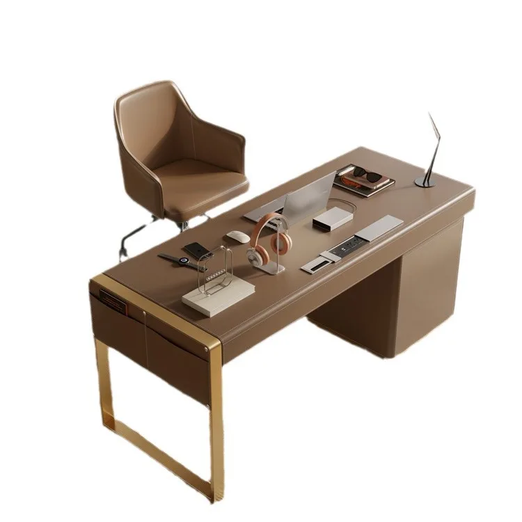 

Italian, minimalist, desk, modern, simple, study, light luxury, high-end