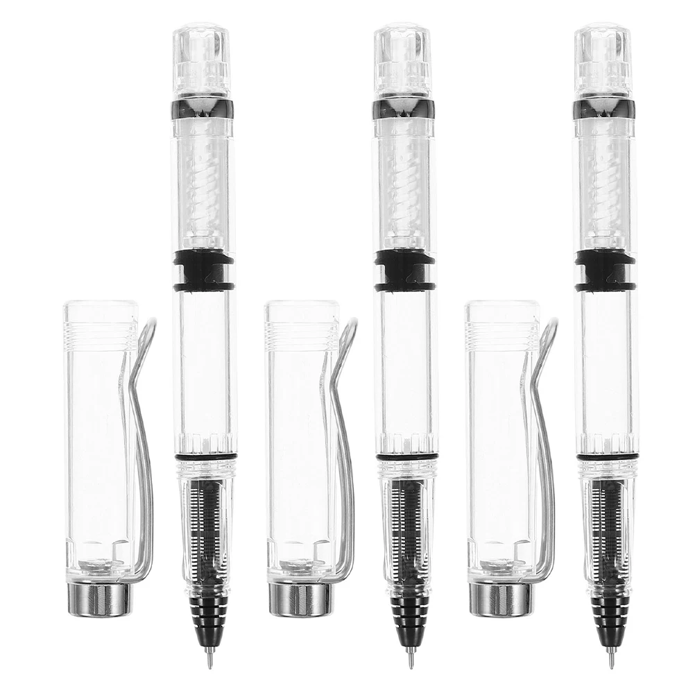 

3pcs Gel Writing Pens Refillable With Fine Point Smooth Writing No Ink Included Comfortable Grip For Office Student