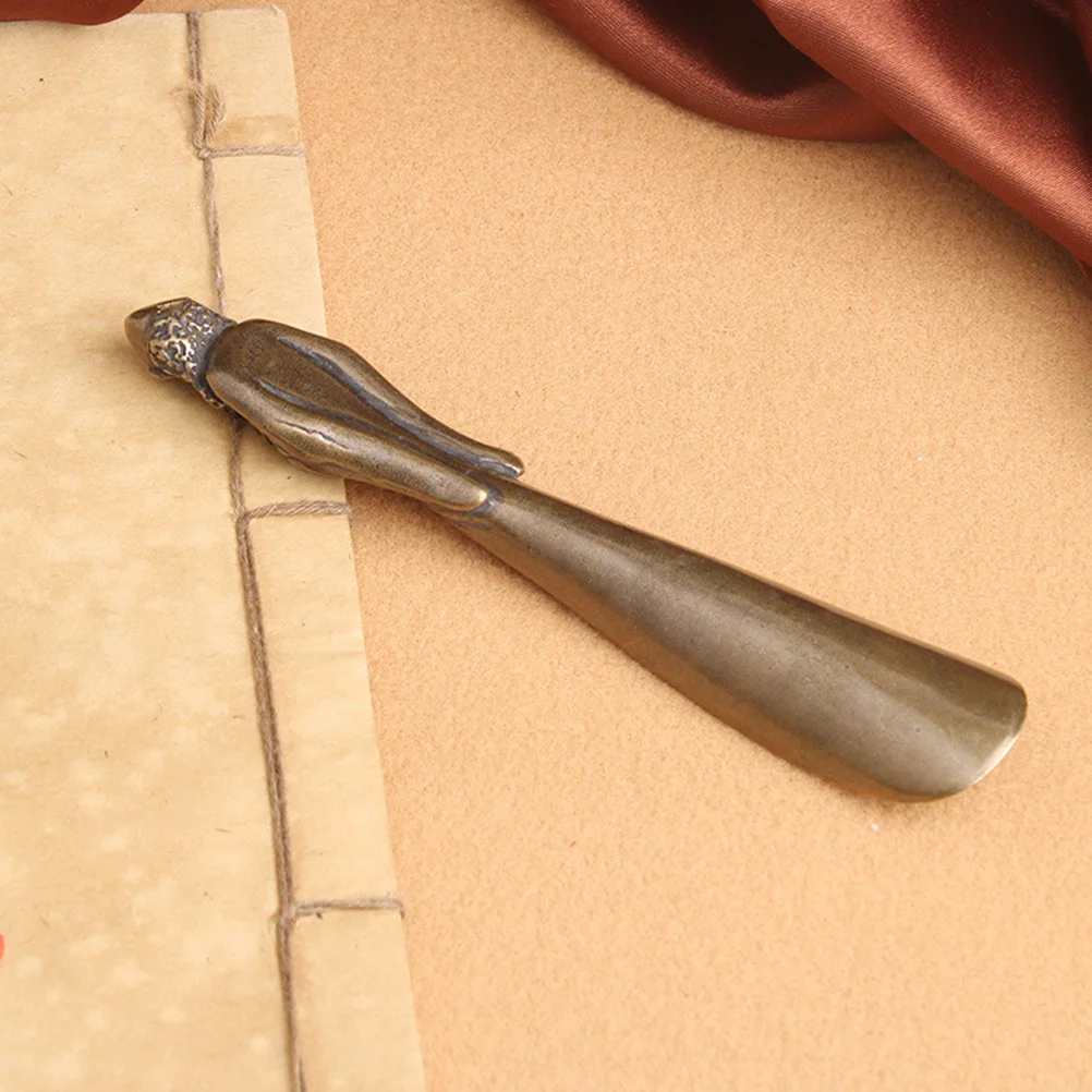 

Brass Buddha Design Spoons Multipurpose Kung Fu Tea Scoop Zen Style Long Lasting Use Home Restaurant Hotel Gift