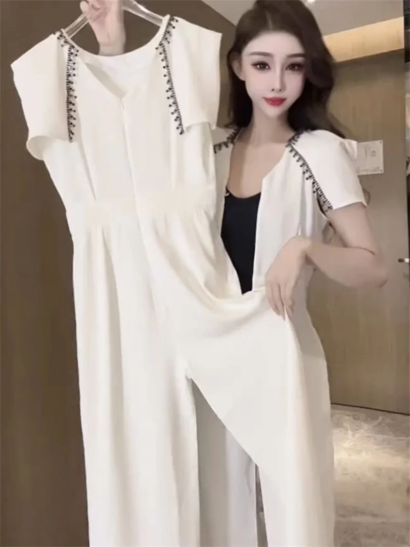 Women Summer High-waisted One-piece Jumpsuit Latest Western Style Female Slim Waist Zipper Pants One-piece DollCollar Jumpsuit