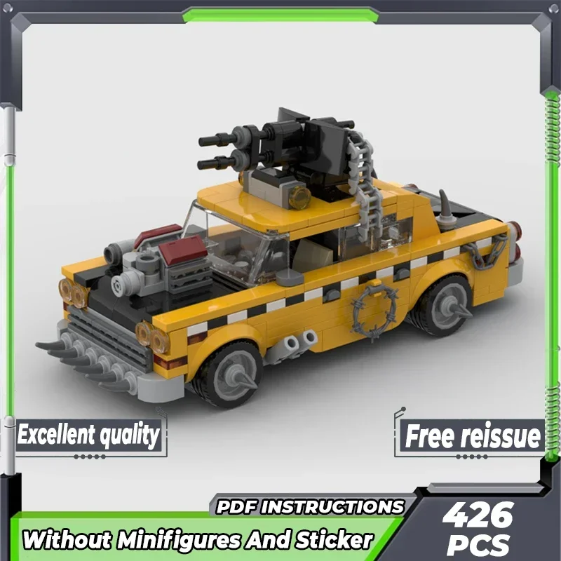 City Vehicle Model Moc Building Bricks 1975 A11 Apocalypse Taxi Technology Modular Blocks Gifts Christmas Toys DIY Sets Assembly