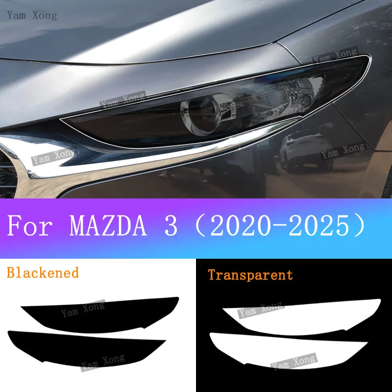 

For FORD Territory Equator Sprot 2024 2023 2022 Car Headlight Tint Anti-Scratch Smoked Black Protective Cover Film TPU Stickers