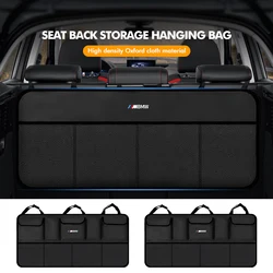 Car Seat Trunk Storage Bag Seat Back Organizer Mesh Universal For BMW X1 X2 X3 X4 X5 X6 X7 G20 G30 6GT E46 E90 E60 F10 E39