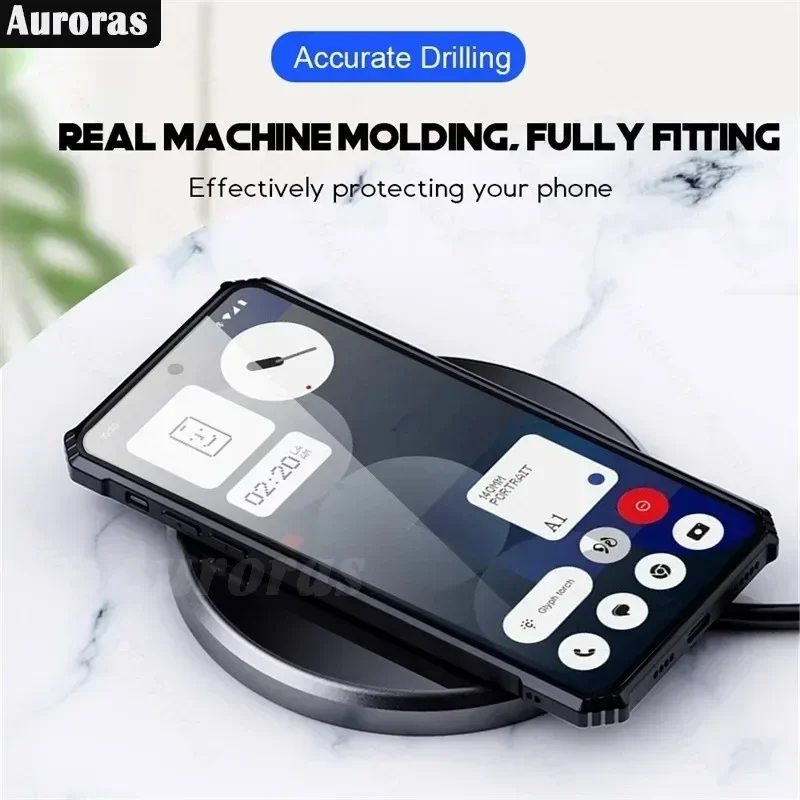 Transparente, stoßfeste Acryl-Handyhülle für Nothing Phone 3A Pro 3, A, Magnethalter, Ring, Fundas für Nothing Phone 3A Pro 3A