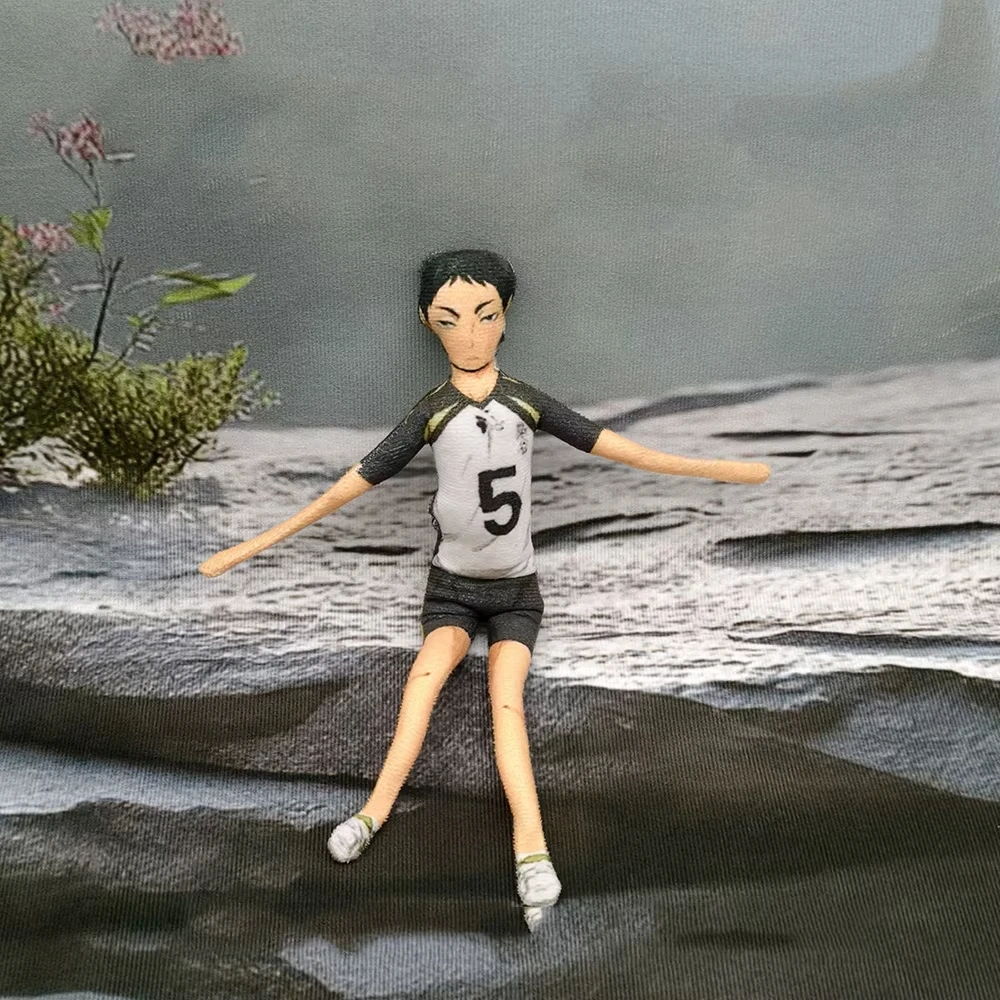 Anime Haikyuu Hinata Shoyo Kozume Kenma Cosplay Baumwolle Puppe Eisendraht Skelett Twistable Abstrakte Cartoon Figur Lustige Puppen – Detail 5