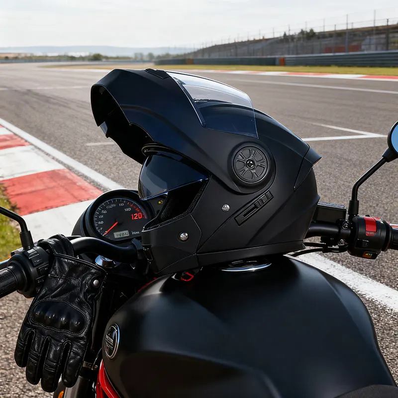 الوجه حتى وحدات خوذات الدرجات البخارية ABS الغلاف الخارجي مع قناع مزدوج موتوكروس خوذة DOT المعتمدة بالسعة موتوكروس #1