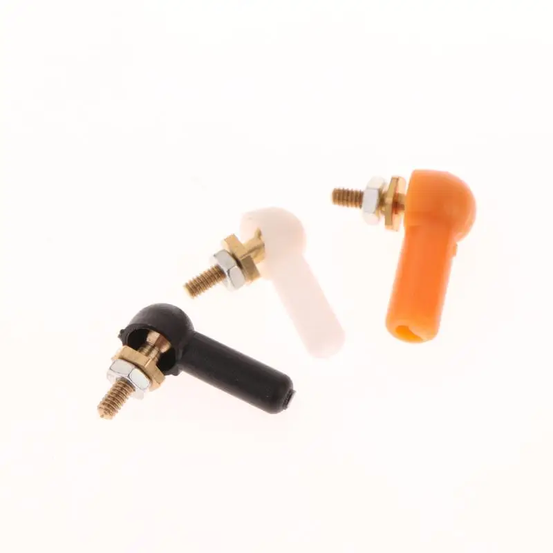 2/5PCS L16/17mm Rod End M2 M3 Ball Joint 2/3 มม.สีดําเชื่อมต่อ Rod Ball Head Connector สําหรับ DIY RC เบนซินเรือ servo อะไหล่