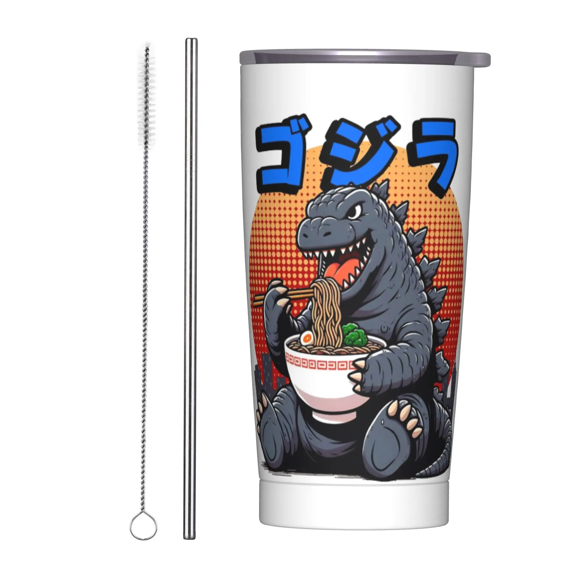 Monster G-Godzillas Tumbler Vacuum Insulated  Coffee Cups Stainless Steel Double Wall Mug 20oz
