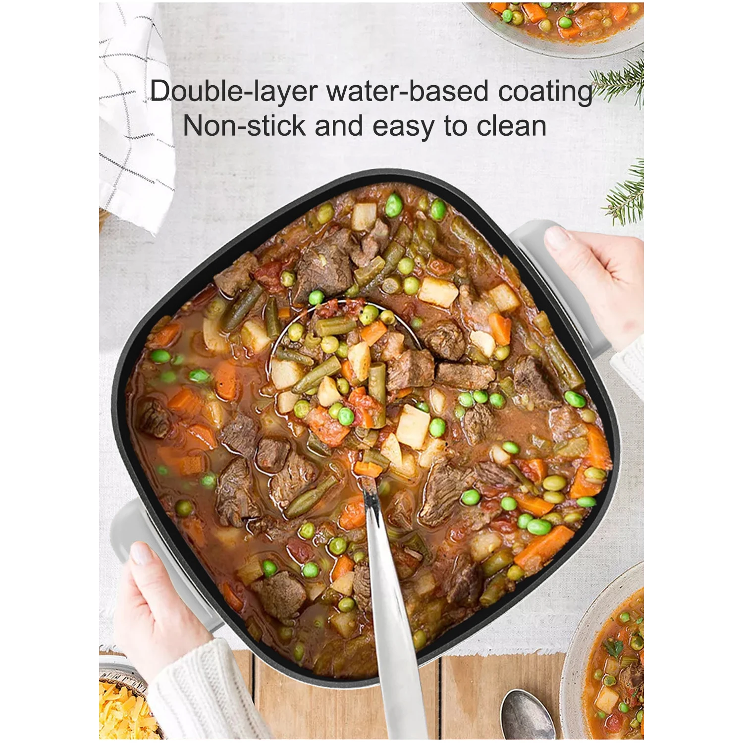 Mitcmolard Modern Multifunctional Electric Cooking Pot Grill Pan 2026 Trending Non-Stick Surface Cooking Pot For Home Use Use view 6