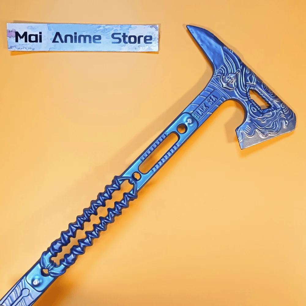 60cm 델타 작전 카타나 애니메이션 폴라리스 나이프 금속 블레이드 도끼 검 실제 크기 일본 카타나 오리지널 세이버 무딘 장난감 선물