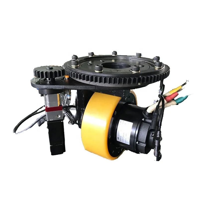 DC  permanent magnet motor drive wheel assembly with steering 24V 0.75KW Forklift parts