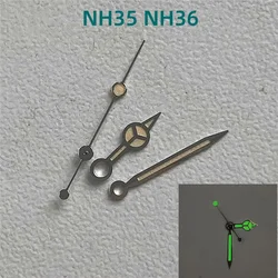 NH35 Watch Hands Green Luminous Three Pointers Needles for NH35A/NH36/4R/7S Movement