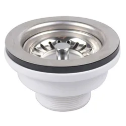 Talea 주방 싱크대 여과기, PVC 파이프용 바구니 폐기물 나사산, 114mm, 50mm