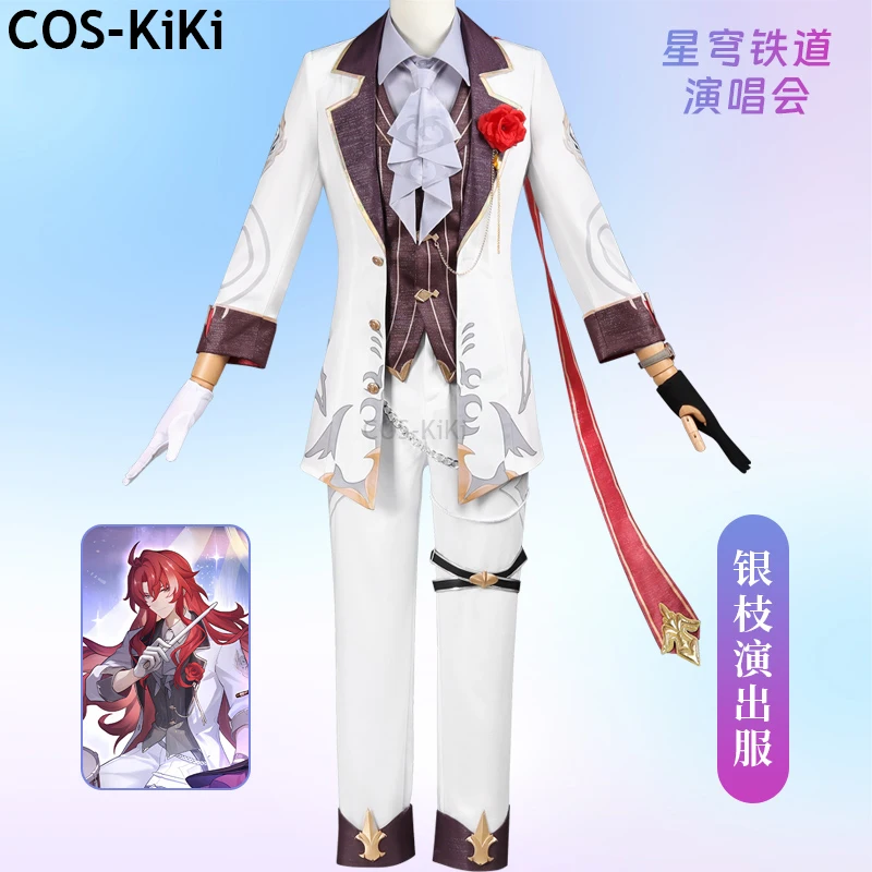 COS-KiKi Honkai: Star Rail Argenti Concert Game Suit Gorgeous Uniform Cosplay Costume Halloween Party Role Play Outfit Men