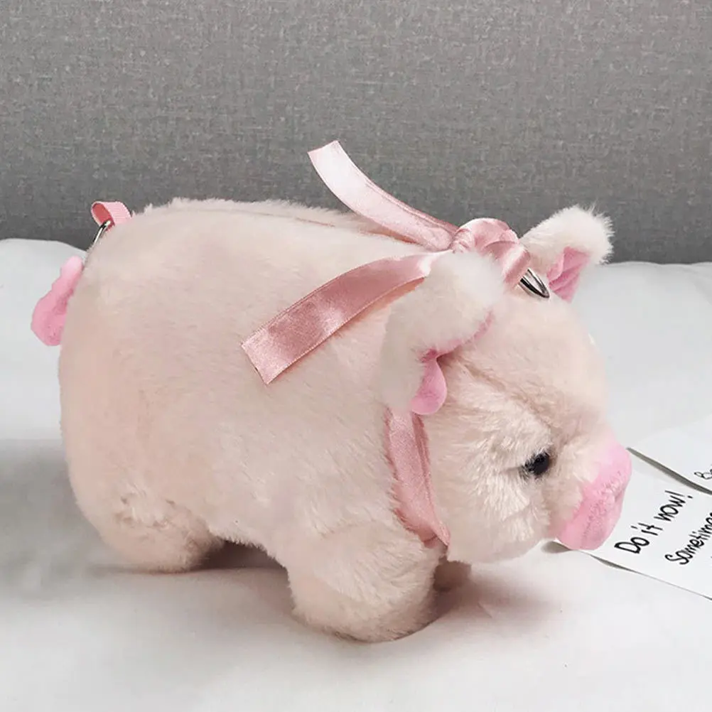 Sac à bandoulière simple pour étudiant, pochette à bandoulière, Design cochon mignon, grande capacité pour clés de téléphone, lunettes de soleil, baume à lèvres, usage quotidien en extérieur