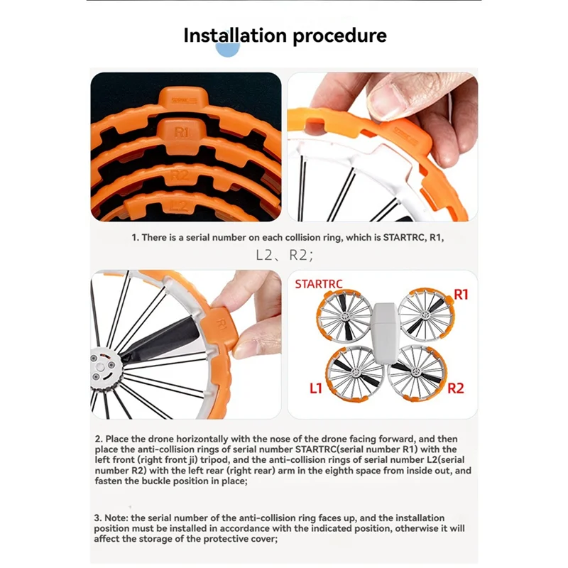 

Precisionn Propeller Guard For DJI FLIP Drone Anti-Collision Ring Propeller Protector For DJI FLIP Drone Parts B