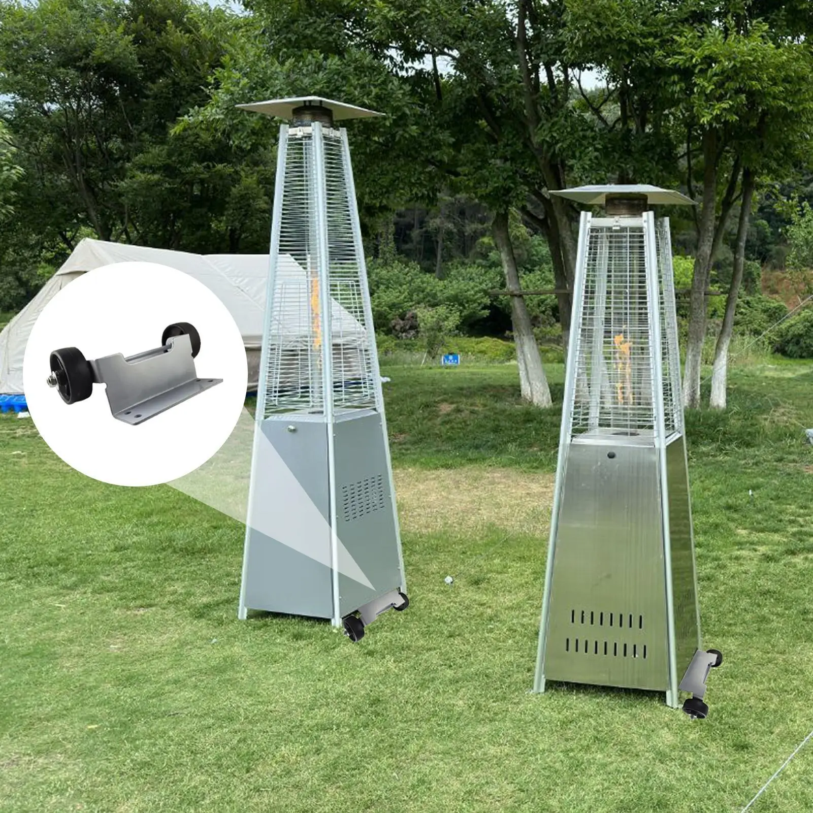 

Heater Wheel Replacement Movable Universal Warming Supplies Patio Heater Replacement Parts For Windowsills Balconies Dining