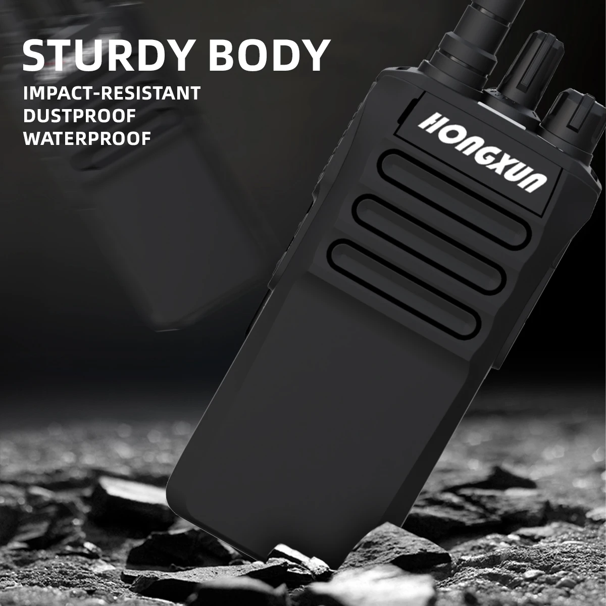 HONGXUN R7A Walkie Talkie 10W 400-520MHz One-Key Pairing Channel Scan Large Battery Strong Signal