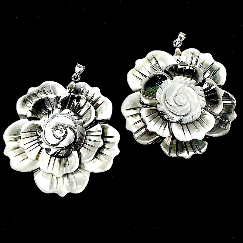 Natürliche Mutter der Perle Shell Splitzen Abalone Shell Handgefertigter Anhänger DIY Schmuck Herstellung Frauen exquisite Halskette Zubehör – Detail 9