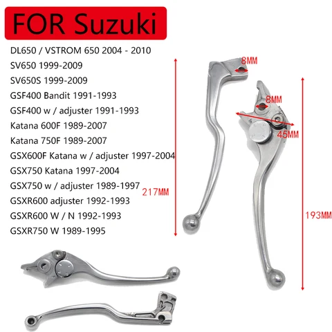 Рычаги тормозной муфты мотоцикла для Suzuki DL650 SV650S GSF400 Katana 600F 750F GSX600F GSX750 GSXR600 W GSXR750 W