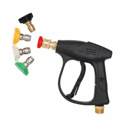 High Pressure Washer Gun High Pressure Water Spray Gun Jet Washer Car Wash Power Washer Spray Gun with 1/4